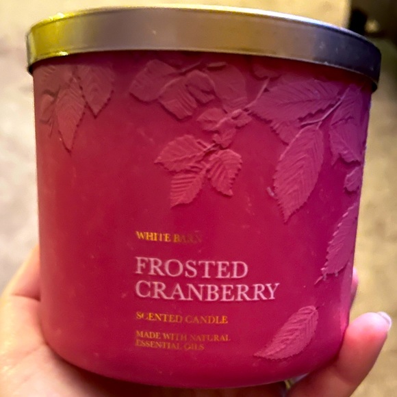 Bath & Body Works Other - COPY - Bath & Body Works 3 wick candle, Frosted Cranberry.